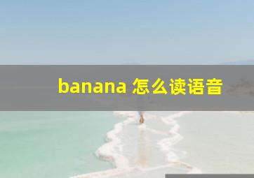 banana 怎么读语音